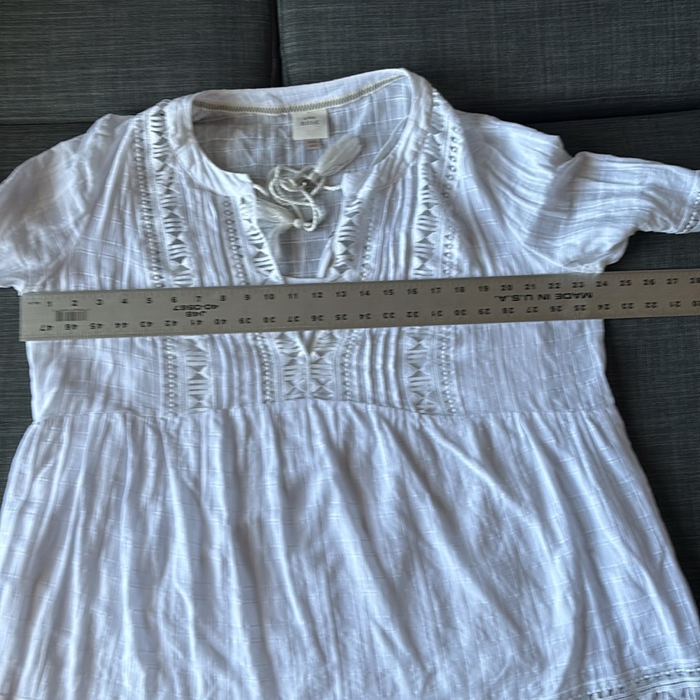 Knox Rose White Boho Tunic Dress - Picture 9 of 10